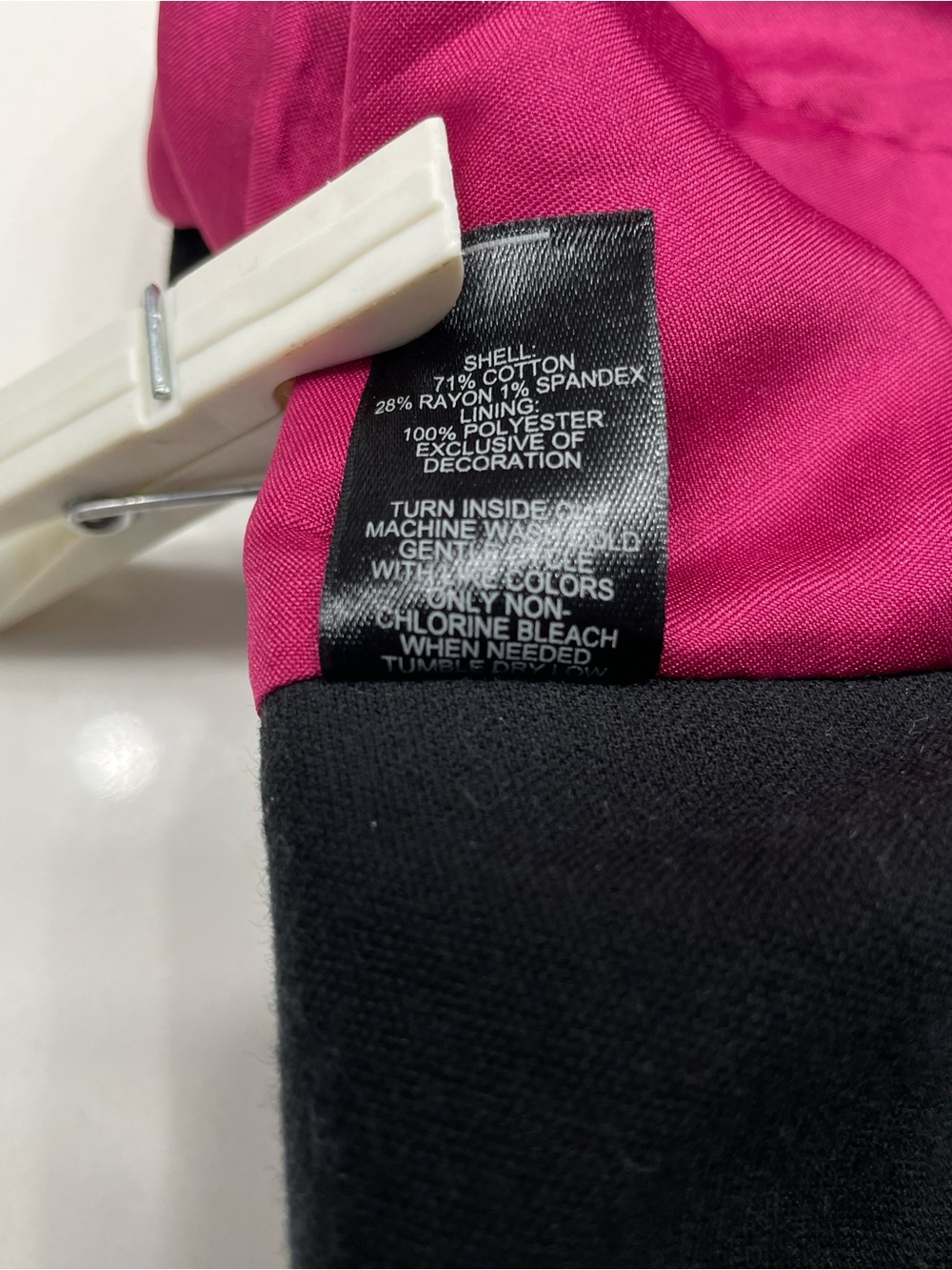 White House Black Market Black Velvet Cotton Blend Blazer Jacket Size 2 - Picture 7 of 7